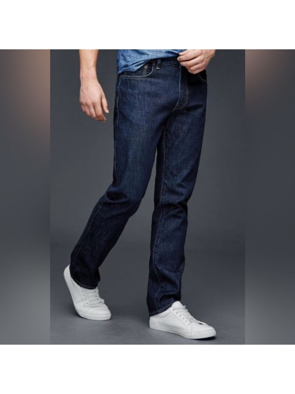 Gap 1969 Straight Fit Dark Rinse Jeans